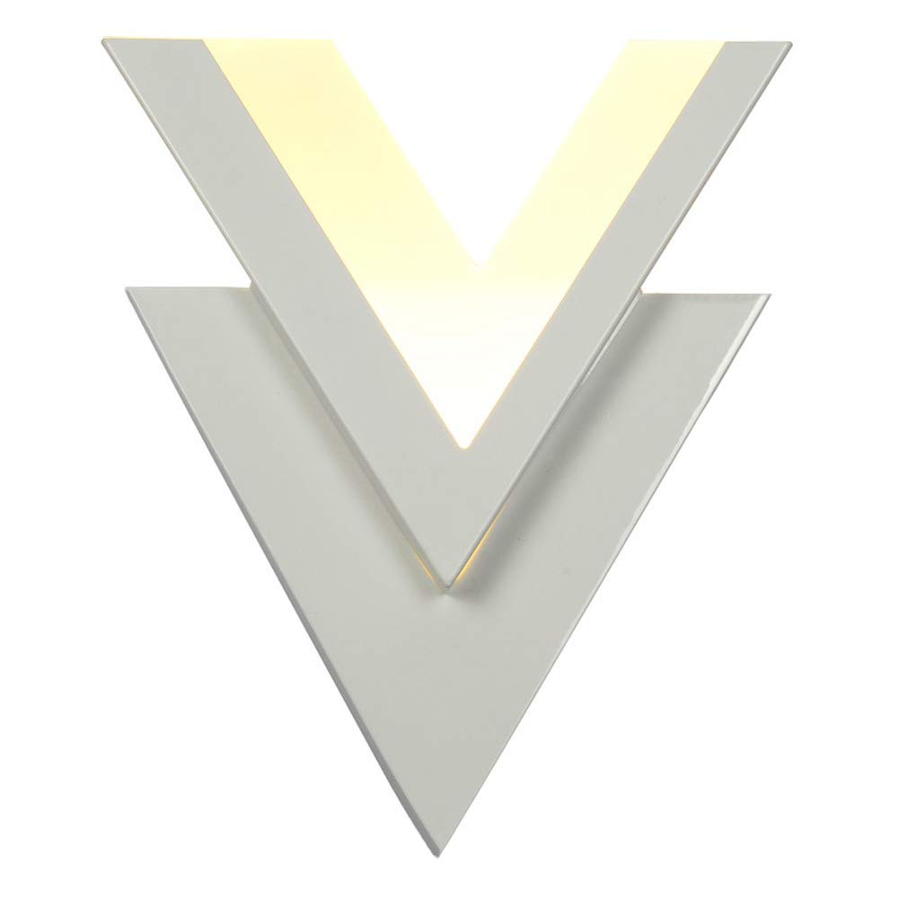 LED Indoor Dimmable Decorative Acrylic Wall Light with Remote Control Modern Lighting for Living Room Bedroom Staircase Hotel Restaurant White 28 x 25 cm 9 W