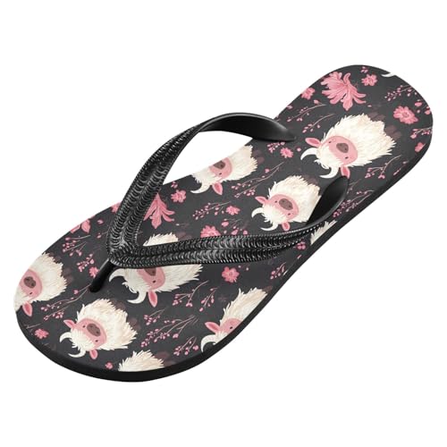 Cartoon Cows Flip Flop Sandal for Women Men, Casual Beach Slippers Indoor Outdoor XS2