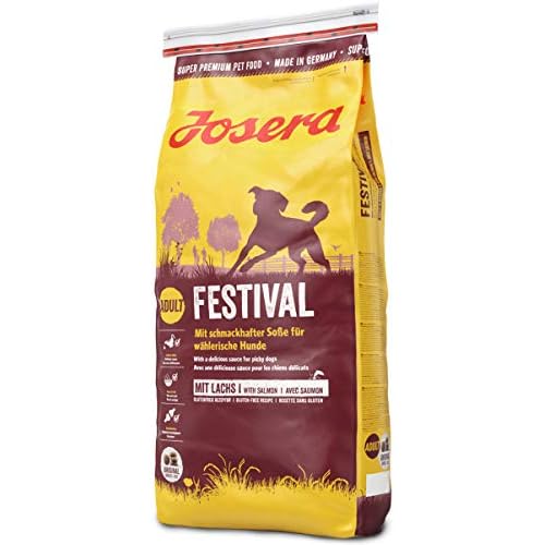 JOSERA Festival (1 x 15 kg) | Hundefutter mit leckerem Soßenmantel | Super Premium Trockenfutter für ausgewachsene Hunde | 1er Pack
