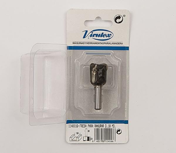 Fresa para ranurar D.18 MD VIRUTEX 1140016 outillage défonceuse bois