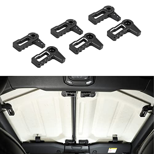 Linskip Freedom Panel Latch Compatible with Jeep Wrangler JL & Gladiator JT 2018 2019 2020 2021 2022 2023 2024, Hard top Removal Switch Handles, Interior Accessories(Black)