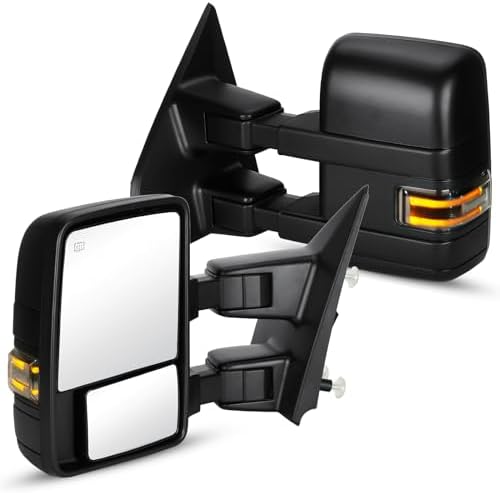 Towing Mirrors For 2004-2006 Ford F-150 - Power Heated Mirrors With Turn Signal & Telescoping Design - View #12