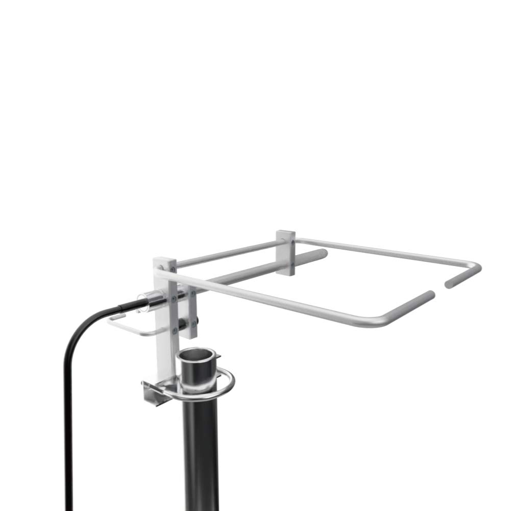 GRA-YG2443 Antena de bucle horizontal de doble banda 220/435 MHz, estación base de 800 W, 4 dB VHF / 5 dB UHF, compacta 8 x 8 pulgadas