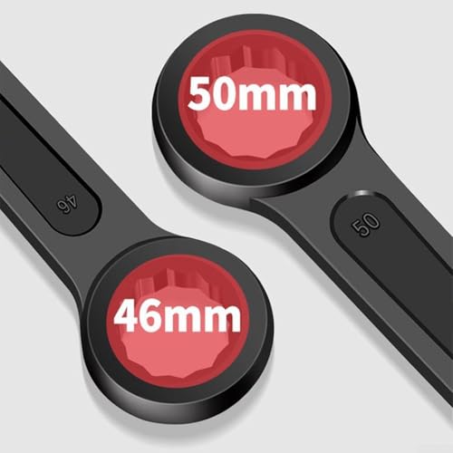 12-Point Heavy Duty Wrench for Car Repair, 24mm-60mm Nut Wrench, High Carbon Steel Industrial-Grade Tool, Rust Resistant Phosphatized Finish（50mm）