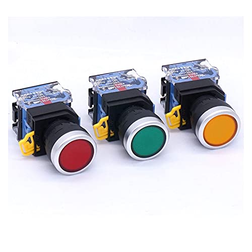 Interrupteur à bouton-poussoir 22mm AMSH longue durée de vie 1NO 1NC 440V 10A