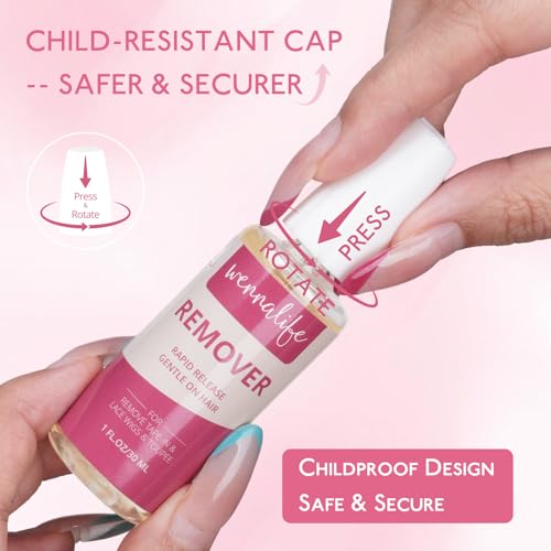 Image of WENNALIFE Tape in Hair Extension Remover, Citrus Scent, 30 mL