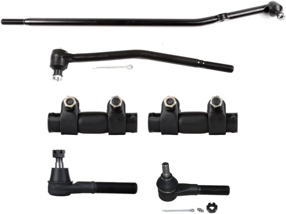 1pc Front Right Outer Tie Rod End 2pcs Front Tie Rod Adjusting Sleeves Suspension Kit Inner Side Alloy Steel Coated for Ford Mounting Hardware ES3342R ES2079S