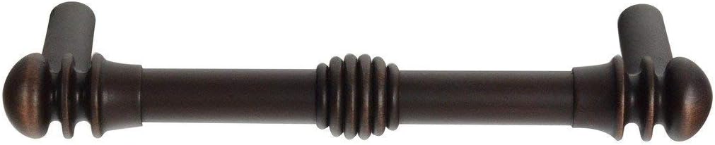 Continental Hardware #RL061060-3-3/4 in. (96mm) Center-to-Center Laurel Bar Cabinet Pull - Satin Copper - 25 Pack