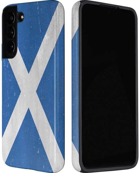 Skinit Pro Phone Case Compatible with Galaxy S22 Plus - Scotland Flag Distressed Design