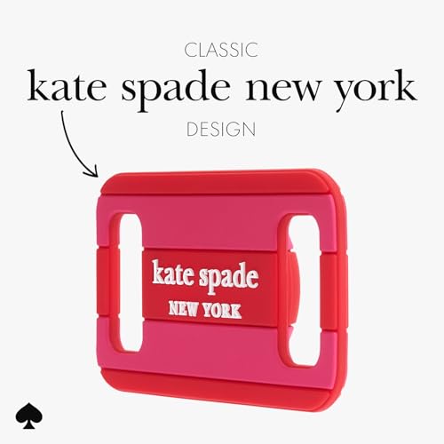 Image of kate spade new york AirTag Dog Collar Holder - Seaside Stripe