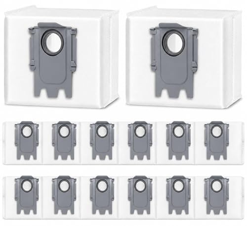 Sac à poussière 3L compatible Roborock S8+ Q7+ Q8 Max+, pack de 14 pièces