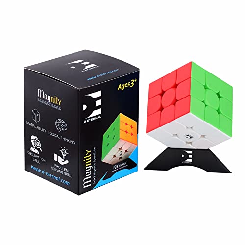 Image of D ETERNAL Magnity Pro 3M Magnetic Cube 3x3 (Magnetic) Stickerless Magic Speed Magnet Cube Puzzle Game (Magnity 3M Ultra)