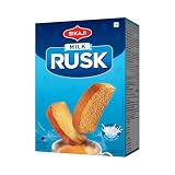 Bikaji Premium Milk Rusk 21.16 oz (600g), Crisp & Golden Milk Toast, Indian Tea-Time Biscuit, Crunchy Rusk Snack, Everyday & Chai Snacks, Party Mix Friendly, Ready-to-Eat Toasted Biscuit