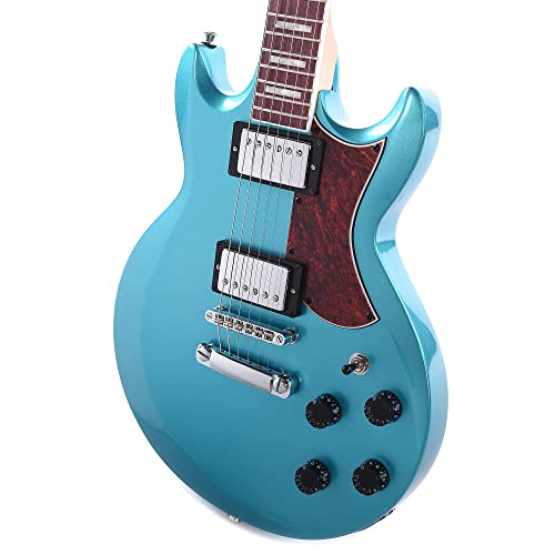 Ibanez Ax 6 String Solid-Body Electric Guitar, Right, Metallic Light Blue, Full (Ax120Mlb) #TOP1