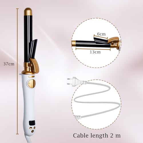 Großcat Rizador de Pelo Automático, rizos y ondas de 25 mm, Plancha Rizadora de Pelo con 14 Ajustes de Temperatura, 1 hora de apagado automático, Rotación de 360 - imagen 7