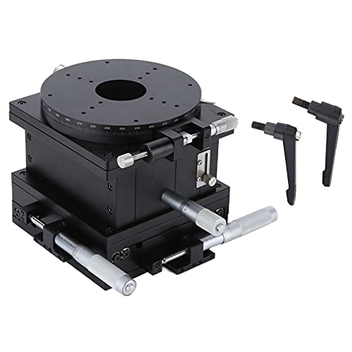 SEMXYZR-160 Aluminum Alloy Cross Roller Linear Stage with XYZR Axis Fine Tuning Rotation for Precision Machining