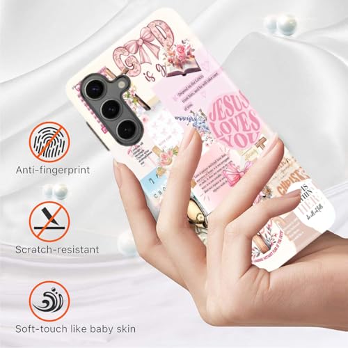 Coque antichoc Samsung Galaxy A57 : protection robuste double couche avec verset Jésus - 4