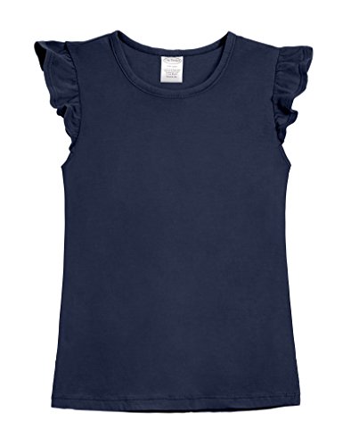 Image of Soft Cotton Flutter Tee for Girls by City Threads