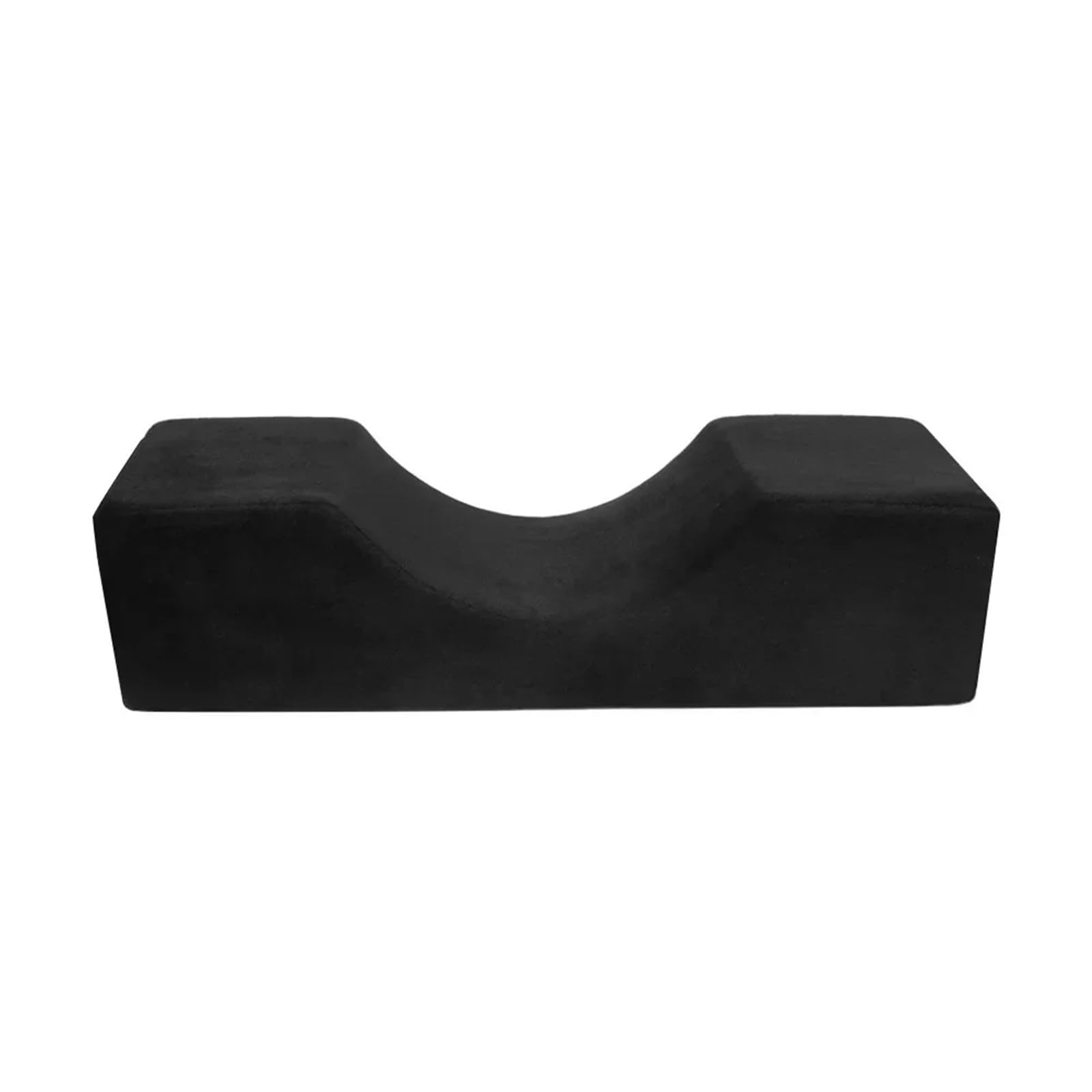 GCYEIDMA Lash Extension Pillow Professional Lash Pillow Neck Support Eyelash Soft Grafting Eyelashes Memory Foam Extension Makeup Salon(Black Flannel)