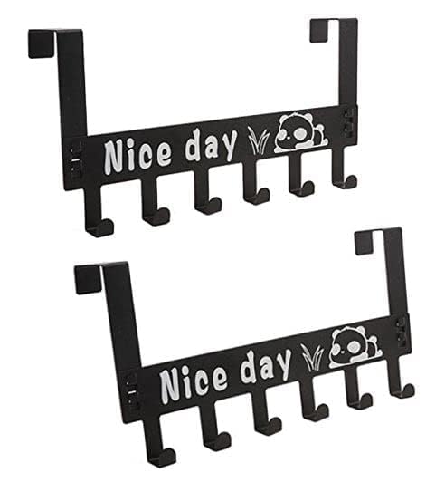 Afrodite Heavy Duty Over Door Hanger for Cloths, Drill Free Door Handing Hooks Suitable for Bathroom, Bedroom, Kitchen | Scarf, Coat, Towel, Keys Holder | Removable Door Hanger (B0C6R56ZKC) Amazon Price History, Amazon Price Tracker