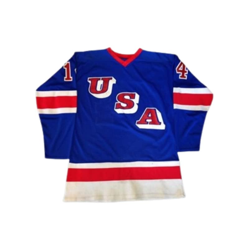 USA Blue Hockey Jersey Sewn Any and Number