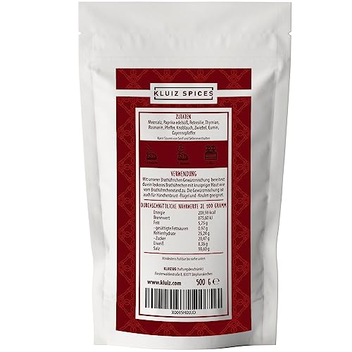 Foto von Brathähnchen Gewürz 500 Gramm I Hähnchengewürz I Grill Gewürze I Chicken BBQ RUB I by KLUIZ SPICES