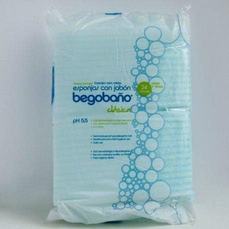 ESPONJA JABONOSA BEGOBAÑO FIBRA 100Grs 12x20cm BB1 1 PACK 120U