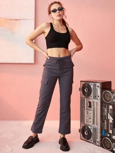 Image of LITZO Cotton Cargo Pants for Women || Womens Cargo Pant (L-110-113)