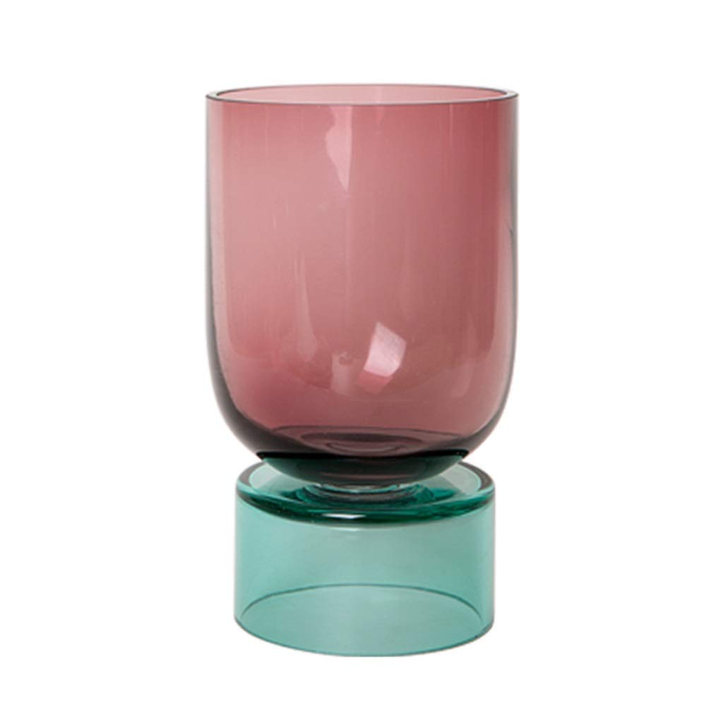 Vase en verre stable pour fleurs à bulbes et décoration moderne