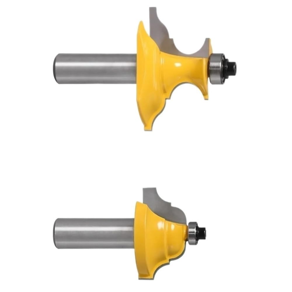 2 Pezzi Fresse Carburo Scanalatura Incisione, Codolo 12Mm, Rifinitura Porta
