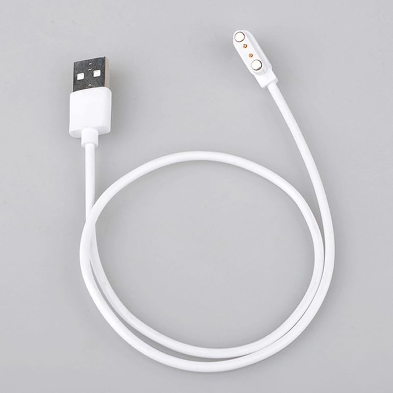 Mikikit 2pcs Magnetic Charging Cable for Watch Replacement Charger Cable Package Compatible Smartwatches