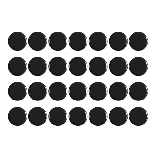 NbgrvB 28 almohadillas para muebles, protectores de suelo de polietileno grueso para sillas, mesas y electrodomésticos, almohadillas resistentes a los arañazos que reducen el ruido, color negro, 38 mm