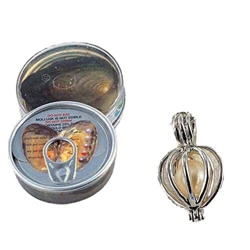 Women's Natural Pearl Oyster with Necklace (Silver)