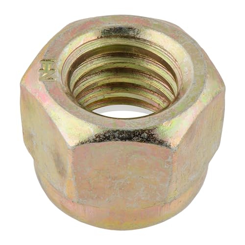 Image of 1 /2 inch-13 (50 Pack) Grade 8 Nylon Insert Locknut Yellow Zinc by Makers Bolt