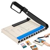 Taglierina per Carta A4, Taglierina a Leva Ghigliottina con Impugnatura Ergonomica, Taglia 16 Fogli di Carta Alla Volta, Tagliacarta Ghigliottina per Carta, Fotografie e Cartoncini