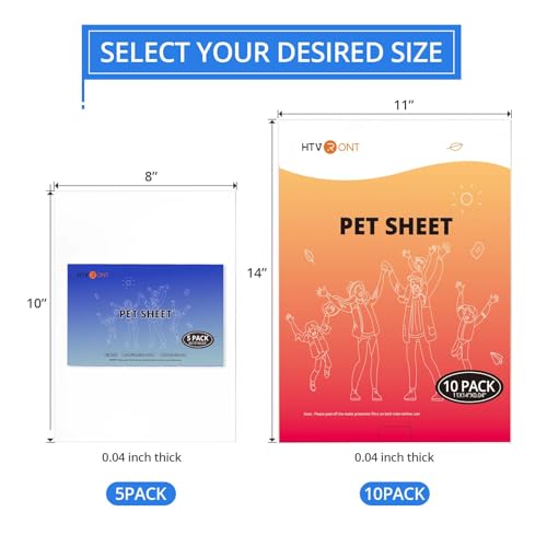 HTVRONT Plexiglass Sheets Acrylic Sheets - 8x10 x 0.04" PET Plastic Sheet, Clear Acrylic Sheet Glass Alternative, Plexi Glass for Crafting, Replacement Picture Frame, Event Signs (5 Pack) - Image 6