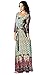 Tua USA 3/4 Sleeve Wrap Knit Maxi Dress (Large, Jewel Toned Print)