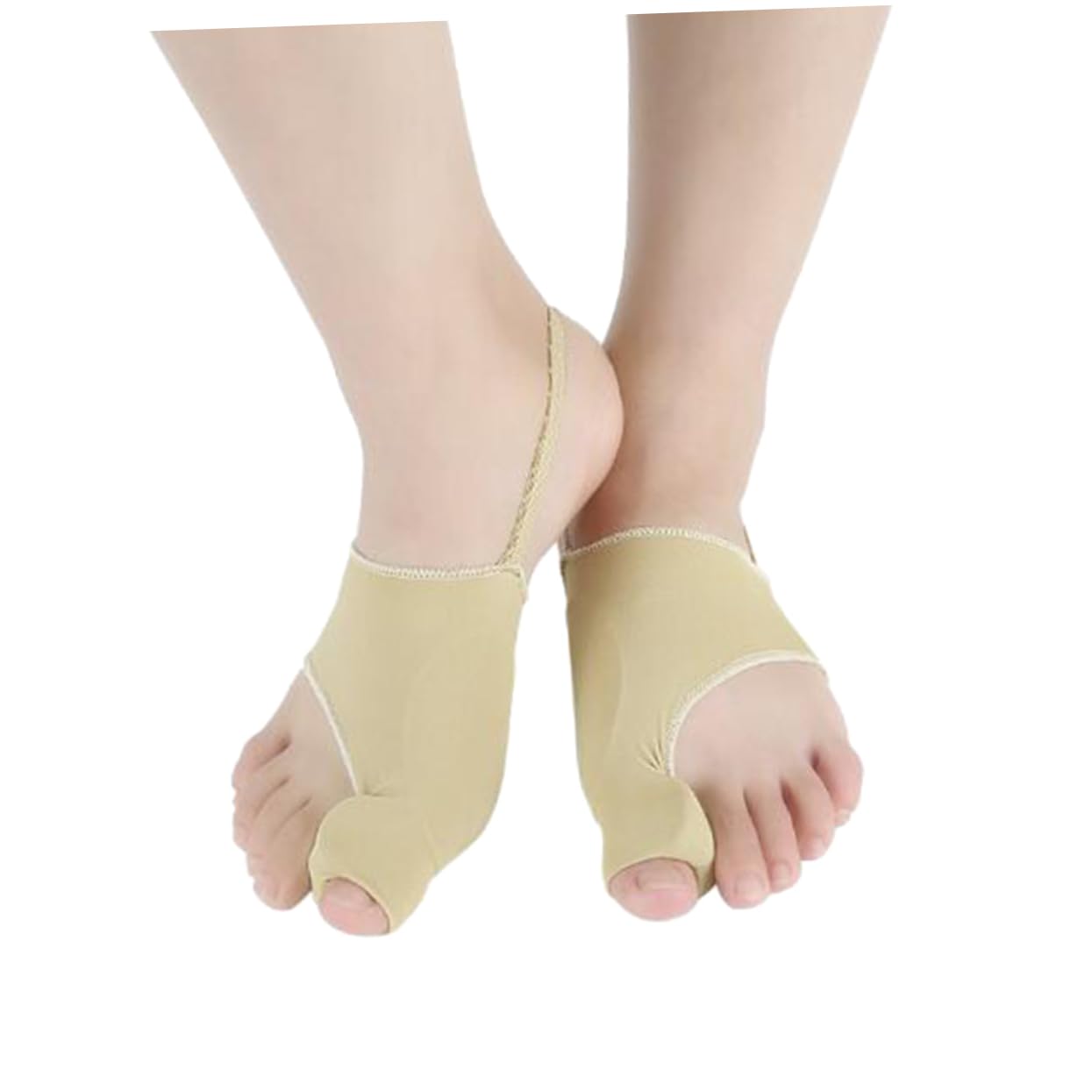 Beavorty Separators Pedicure Tool Big Protectors Hallux Straightener Comfortable Socks Beige l Size