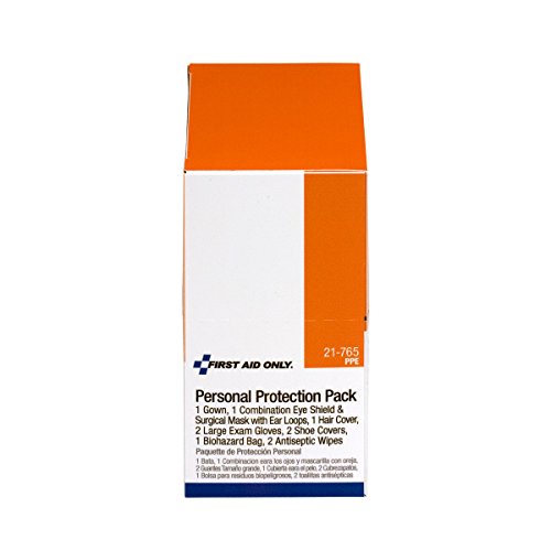 Image of First Aid Only 21-765 7 Piece BBP Protective Apparel Pack