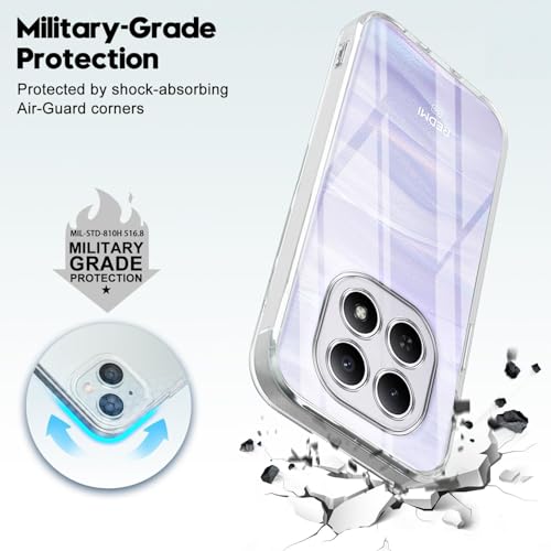 Image of Jkobi Silicone Back Cover Case for Xiaomi Redmi Note 15 5G | Redmi Note 15 SE 5G (Clear Shockproof Case with Camera Protection | Soft and Flexible | Transparent)