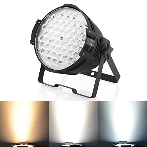 BETOPPER LED DMX Par Jeu de Lumière Soirée 54x2W Blanco Chaud/Blanco Froid Lumière Scène Fête Spot Projecteur 100W d'éclairage Professionnel Spotlight pour Théâtre Mariage Discothèque Studio LC003-H Cover