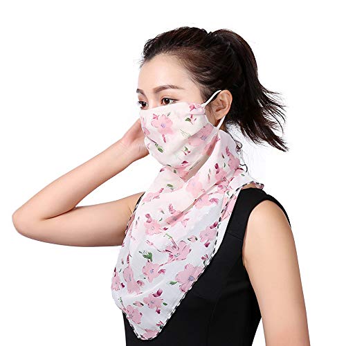 Preisvergleich Produktbild CHENGREN 10 PC-Sonnenschutz-Schal, Außenreit Schal Schutz Seidenschal Einstecktuch Sonnenschutz Gesicht Abdeckung Schal, Chiffon Gesicht Abdeckung Multifunktionstuch,Xf0016