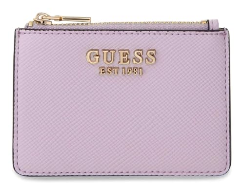 Porte-cartes GUESS Patsie Lilas petit portefeuille mince pour femme