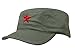 Cappello da donna e uomo, in stile vintage, militare russo, Fidel Castro, con stella rossa, Green Red Star, L/XL