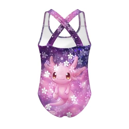 Image of Kids One Piece Swimsuit for Girls 5-14 Years Old Pretty Secure and Comfortable