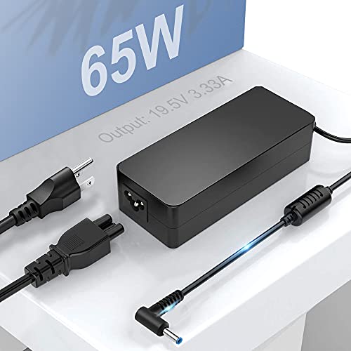 19.5V 3.33A Ac Adapter Charger For Hp 15-F009Wm 15-F023Wm 15-F039Wm 15-F059Wm 15-G073Nr F9H92Ua 15-G074Nr Laptop 4.5/3.0Mm Power Supply With Cord #TOP1