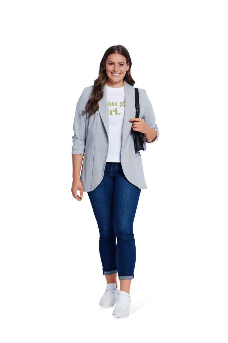 Burda Style 5935 - Cartamodello per tuta, pantaloni e giacca da cucire, da donna, taglia 38 – 58, livello di cucito: medio