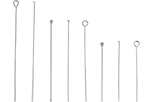 PH PandaHall 560Pcs Earring Supplies 8 Style 304 Stainless Steel Eye Pins