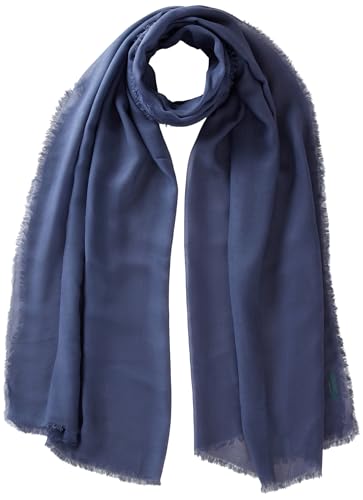 United Colors of Benetton Sciarpa 6C2GDU016, Blu, OS Donna