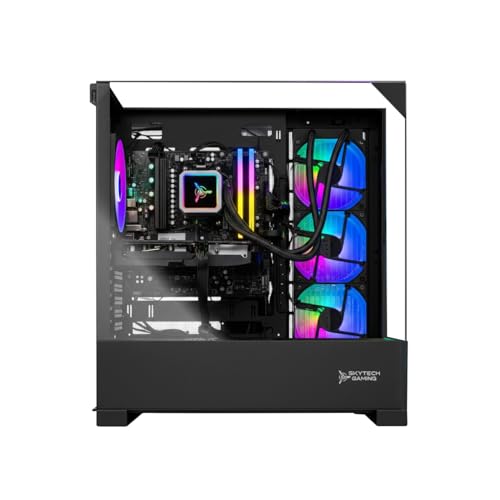 Image of Skytech Gaming Shadow 5 Gaming PC, AMD Ryzen 7 9700X 3.8GHz, NVIDIA RTX 5060 Ti 16GB VRAM, 1TB NVMe SSD, 16GB DDR5 RAM 6000, 750W Gold PSU, 360 ARGB AIO, WI-FI 5, Windows 11, Desktop